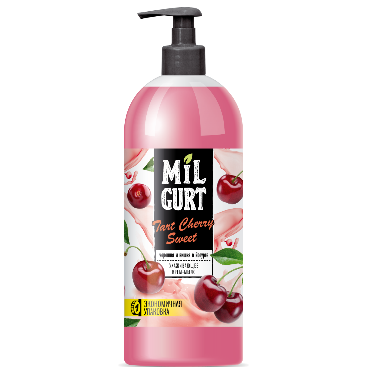 Мыло жидк. Весна 860г. Milgurt Вишня и черешня в йогурте 5191 (8)