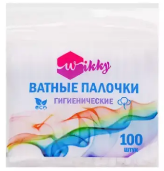 Ватные палочки Wikky 100шт. п/э (120)