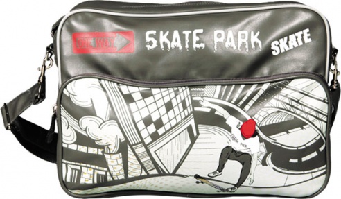 Сумка молодежная, SKATE, 35х25х11см, с лямкой, искусственная кожа