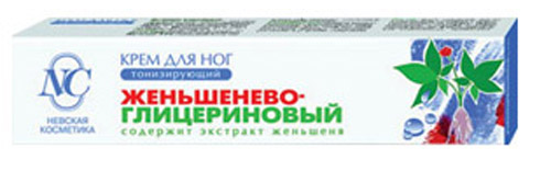 Крем Невская косм. 50мл. д/ног Женьшенево-глицериновый