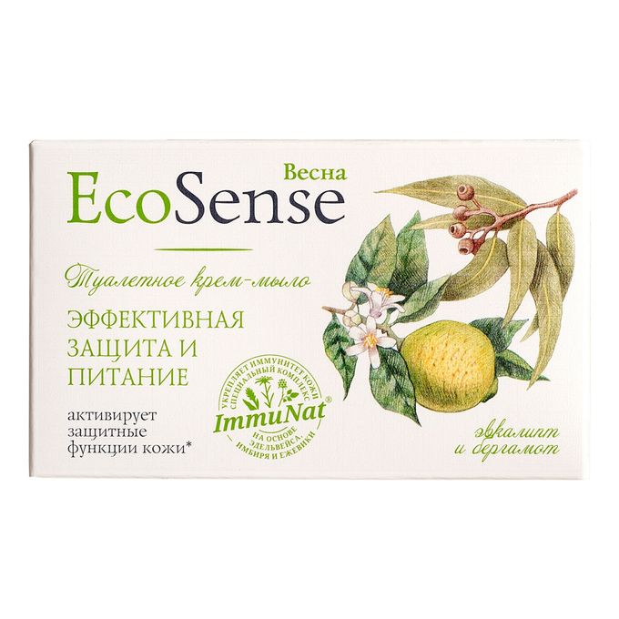 Мыло Весна 90г. EcoSense эвкалипт и бергамот 6150 (36)