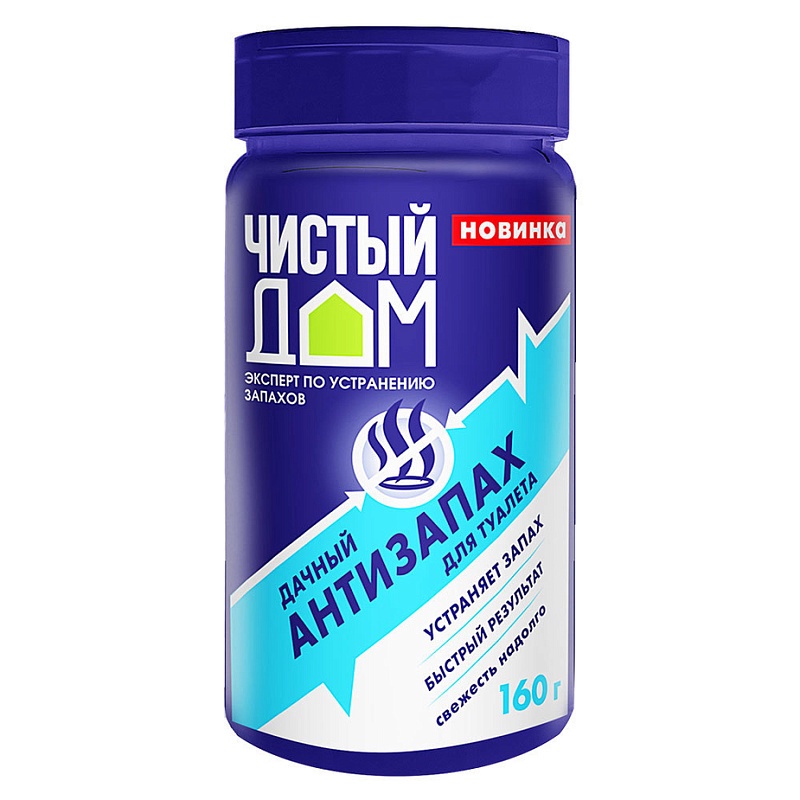 Ср-во Чистый дом 160г. Антизапах для туалетов