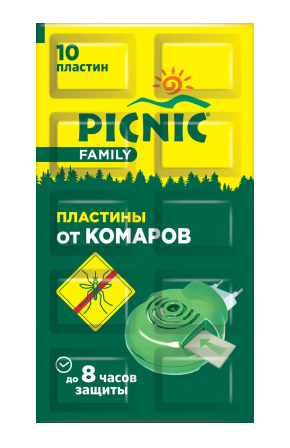 Пластины от комаров Picnic family 10шт. (288)