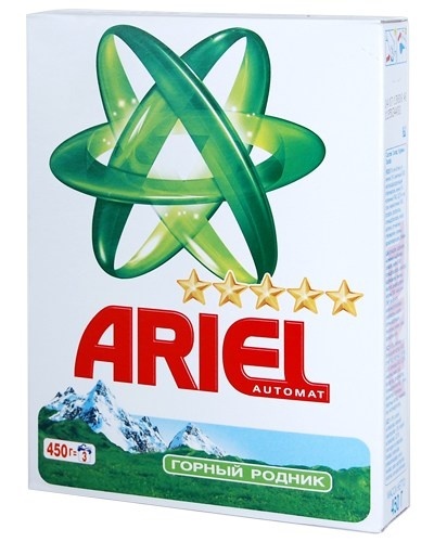 Стир.порошок Ариэль авт. 450гр. Горный родник