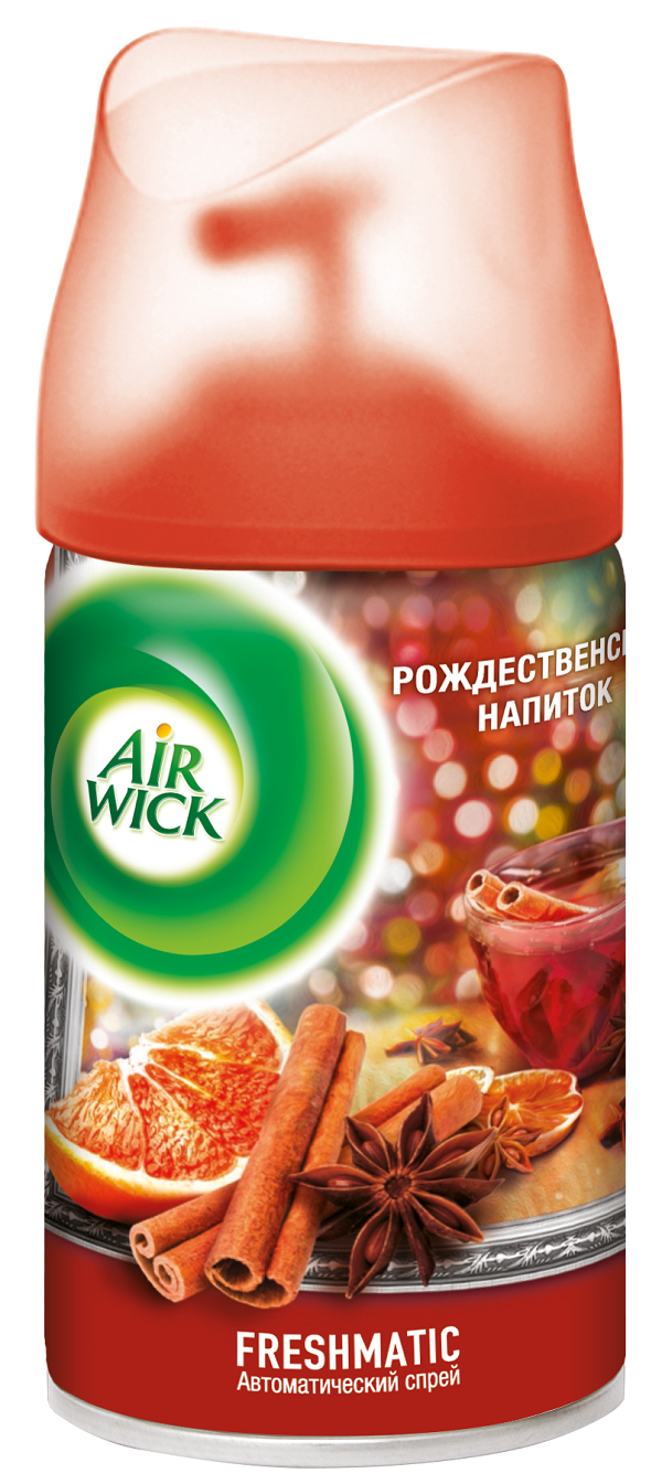 Освежитель воздуха Air Wick 250мл. Сменный блок Рождественский напиток