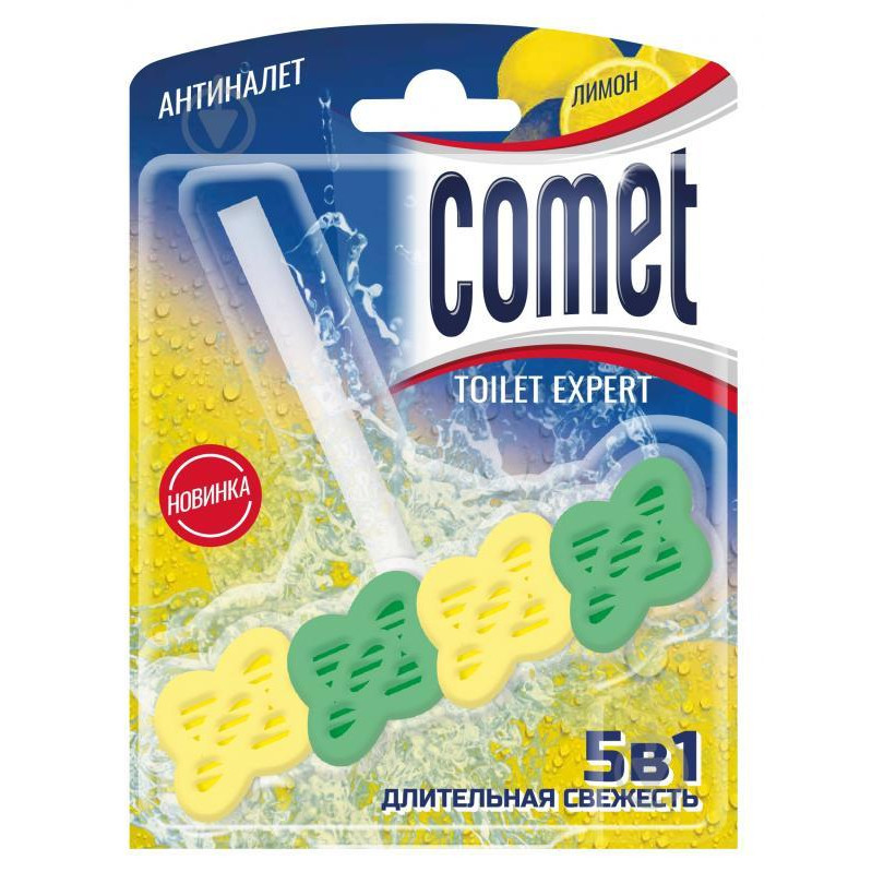 Ср-во Комет 12*48г. Блок для очищения унитаза Цитрус***