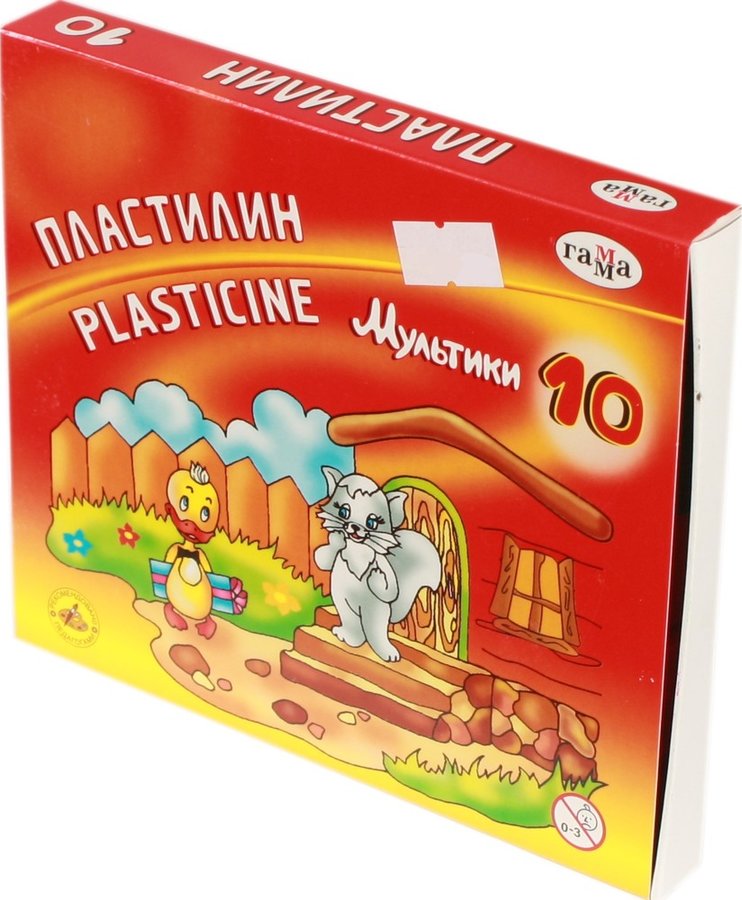 Пластилин 10цв. Гамма 200гр. Мультики