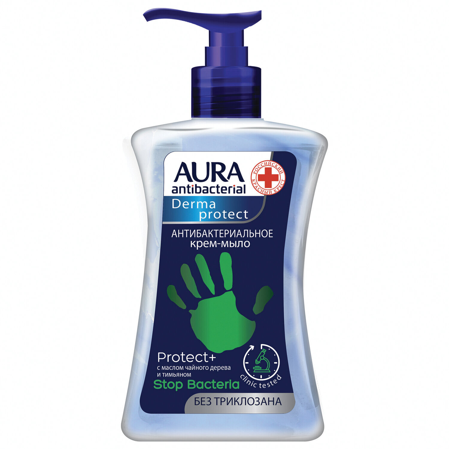 Мыло жидк. AURA 250мл. Derma Protect антибак. +гель антибак 50мл.