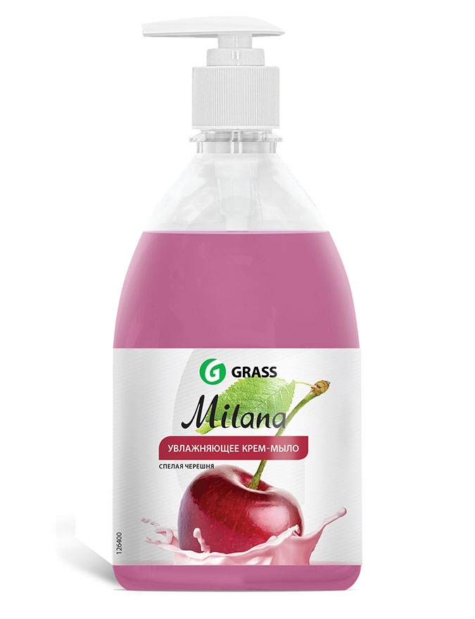 Мыло жидк. Grass 500мл. Milana Спелая черешня (15)