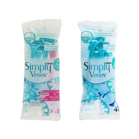 Станки Gillette Simply Venus2 3шт.+ Simply Venus3 1шт.