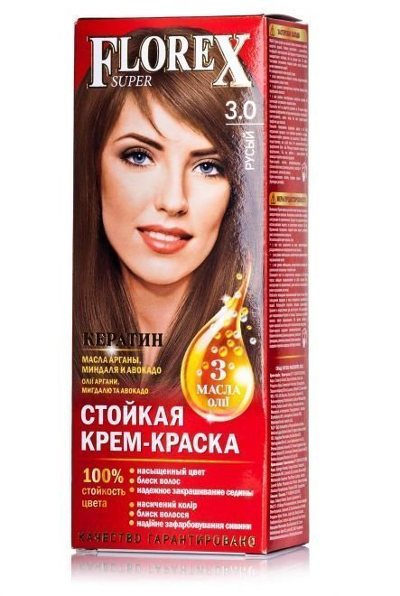Краска д/волос FLOREX-SUPER 3.0 Русый (30)