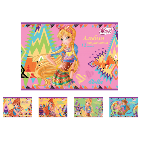 Альбом д/рис. 12л. ПрофПресс Winx-1