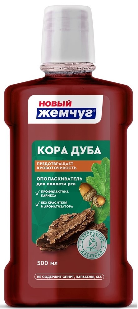 Ополаск. д/рта Новый жемчуг 500мл. Кора дуба