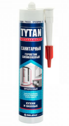 Герметик силиконовый Tytan 280мл. санитарный прозрачный (12)