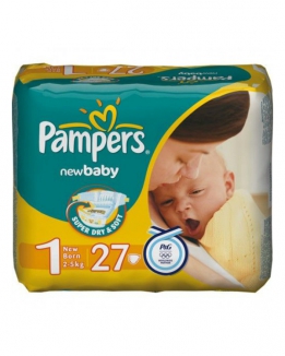 Подгузн. Памперс New Baby-Dry --1-- 27шт. Newborn 2-5кг.