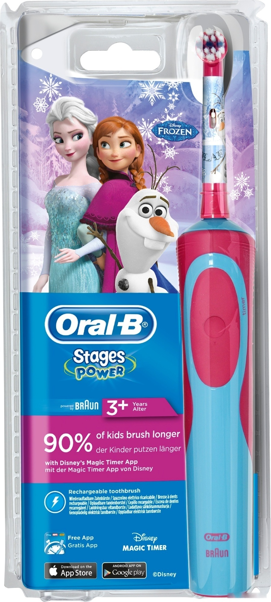 Зубная щетка эл. Oral-B Braun D12 Frozen