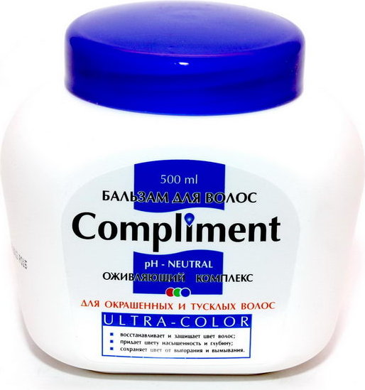Бальзам Compliment 500мл. Ultra-color" д/окрашен. волос.