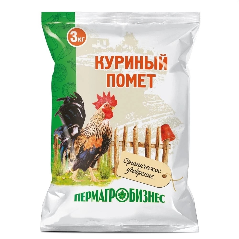 Удобрение ПАБ 3кг. Куриный помет