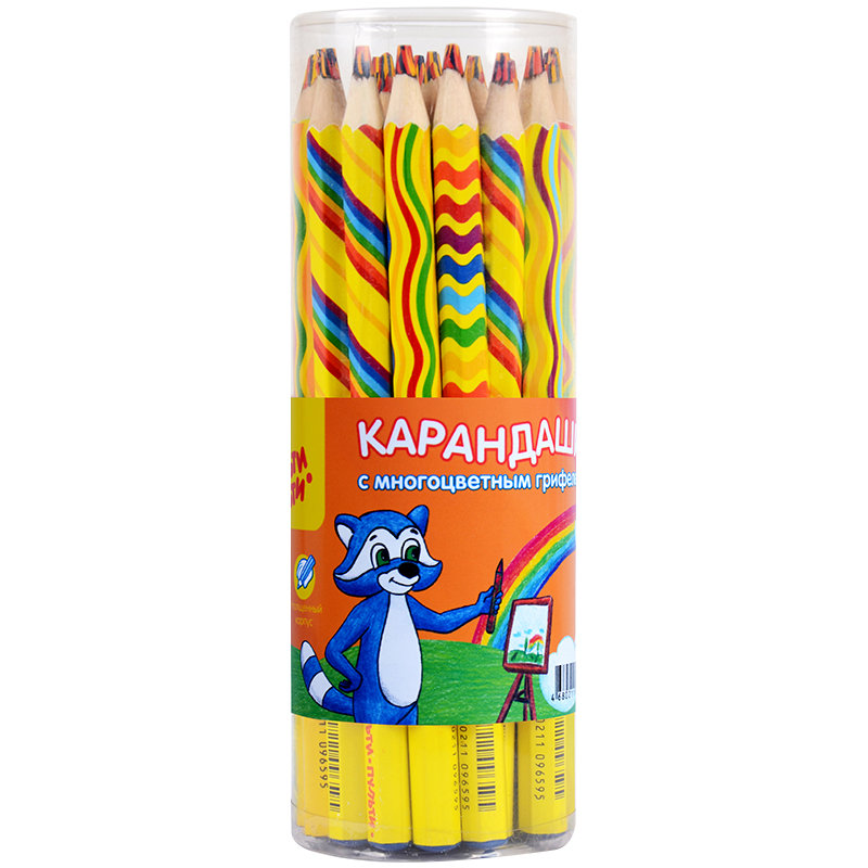 Карандаш многоцветный Мульти-Пульти D-10мм (уп.30)   (цена за 1шт)