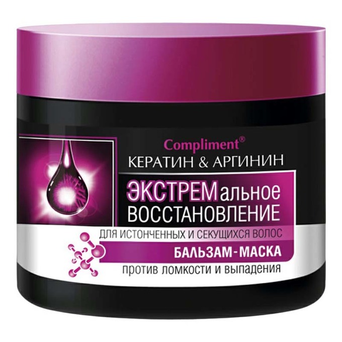 Бальзам Compliment 300мл.д/волос  маска Кератин&Аргинин