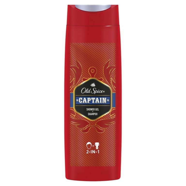 Гель для душа OldSpice 400мл. Captain (гель д/д+шампунь)