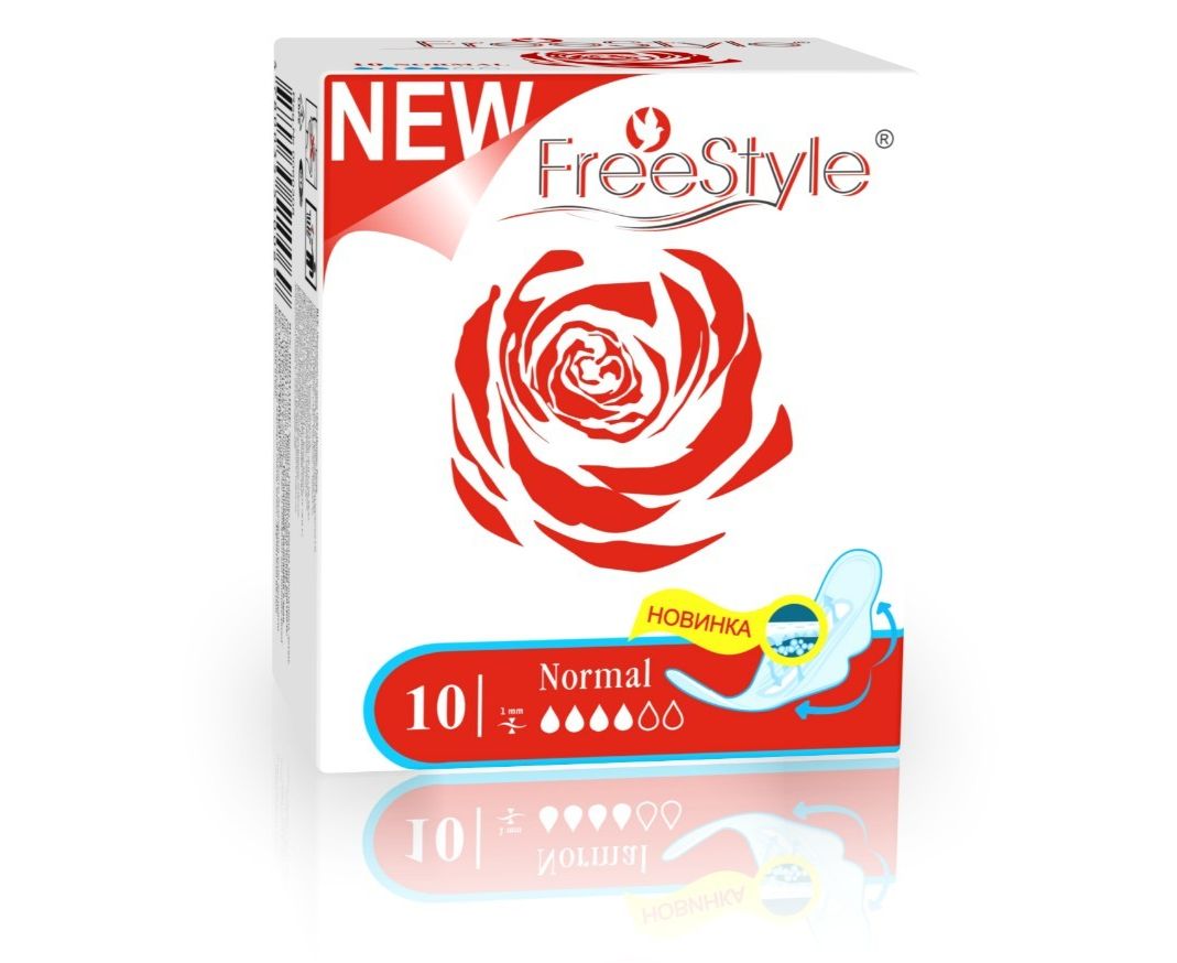 Прокладки FreeStyle Atirgul Драй NORMAL 10 шт.