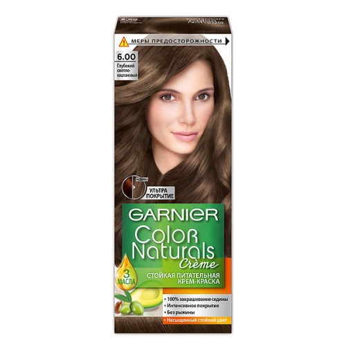 Краска д/волос Garnier Color Naturals 6.00 Глубокий светло-каштановый