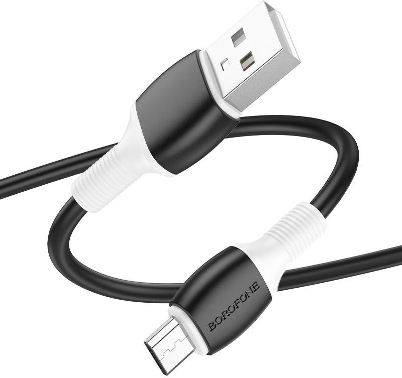 Кабель USB Micro USB 1м 2,4А черный BX84 Borofone