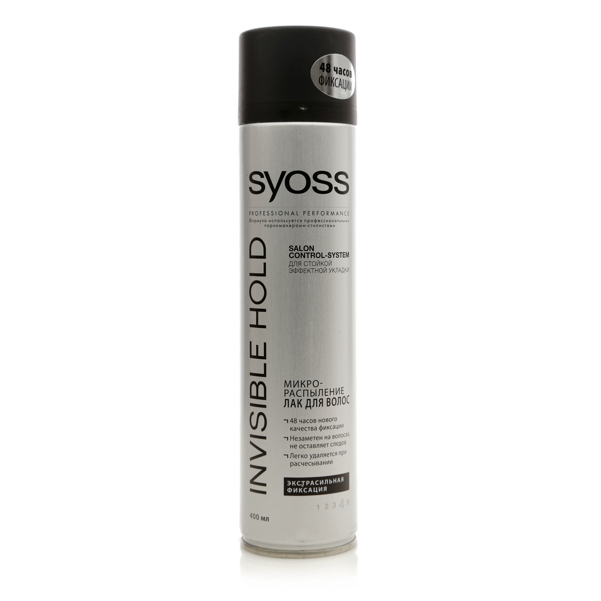 Лак д/волос Syoss 400мл. ЭСФ Invisible hold