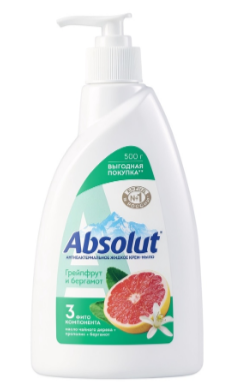 Мыло жидк. Весна  500мл. Absolut Грейпфрут и бергамот (12)