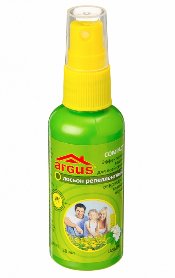 Спрей от комаров Argus 50мл. Лосьон