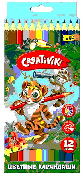 Набор цв. карандашей 12цв. Creativiki