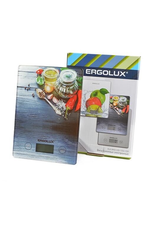 Весы кухон. эл. ERGOLUX ELX-SK02-С02 Специи, до 5 кг, 20*14см, ЖК дисплей, 1xCR2032 84638