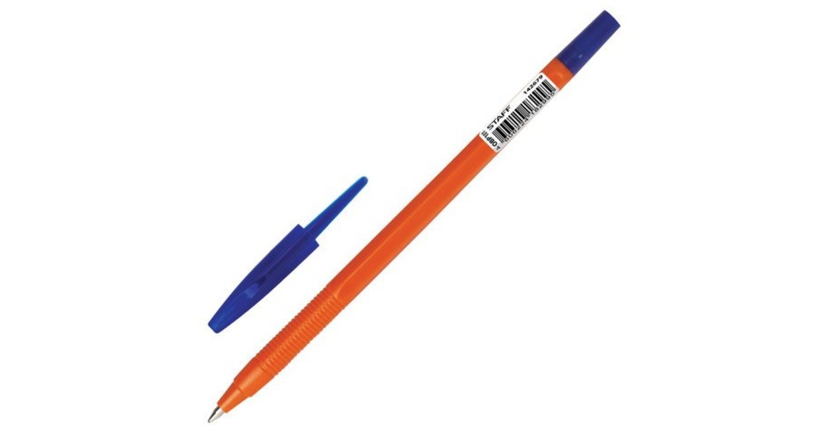 Ручка шар. масл. СИНЯЯ STAFF Flare ОВР101 (уп.50)