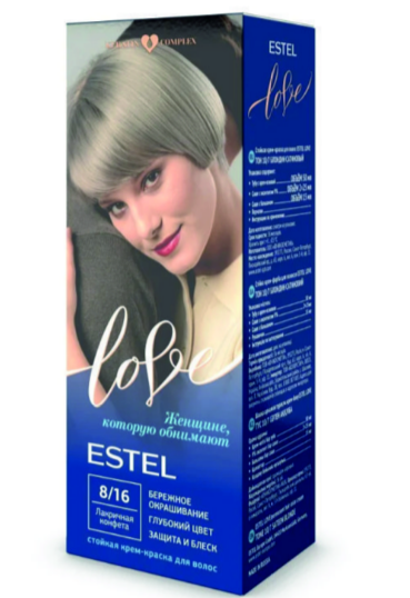 Краска д/волос Estel Love 8/16 Лакричная конфета(10)