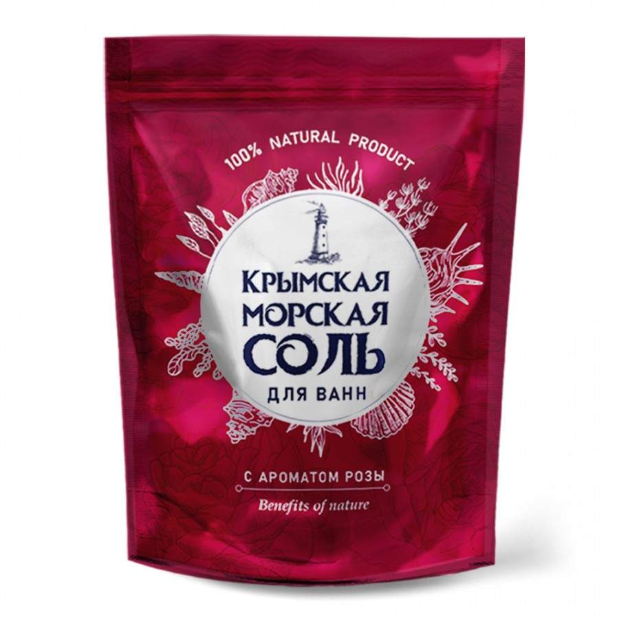 Соль для ванн Крымская 1100г. Роза КС-99