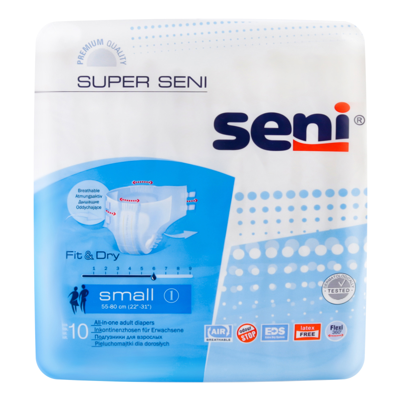 Подгузн. Seni Super S 10шт.(55-80см)