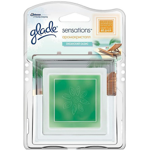 Освежитель воздуха Glade 8г. АромаКристалл Океанский оазис ДЕКОР