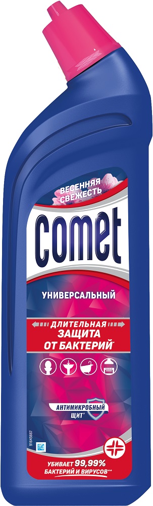Ср-во Комет 700мл. Гель Весенняя Свежесть универсальный