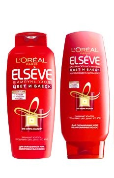 Шампунь Loreal Elseve 400мл. Эксперт цвета +бальзам 200мл.