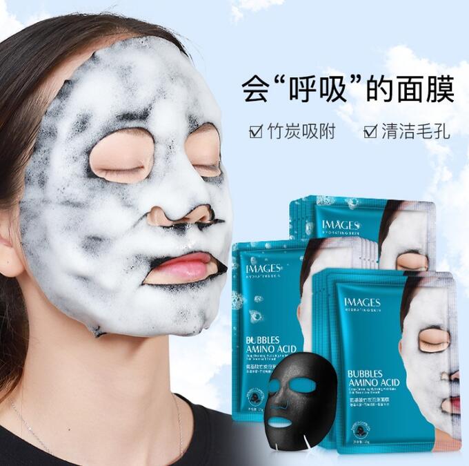 Маска д/лица Images Bubbles Amino Acid пузырьковая маска на тканевой основе 5607