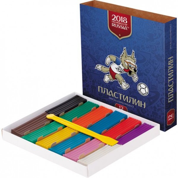 Пластилин 12цв. Хатбер Фифа