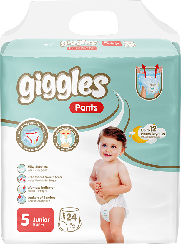Подгузн. Giggles --5-- 11-25кг. 24шт. Джуниор