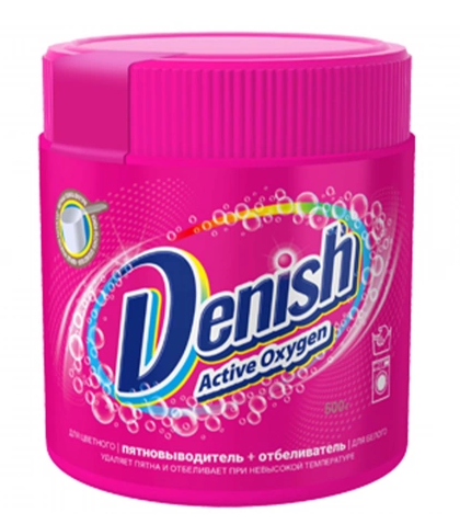 Ср-во Denish Active Oxigen 500г. Пятновыводитель+отбеливатель д/белых и цветных (8)