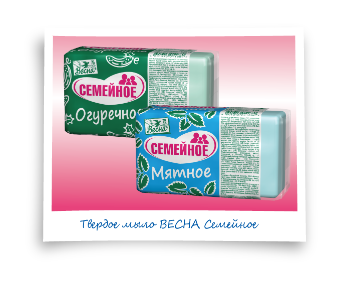Мыло Весна 140г. Семейное Огуречное 6175***