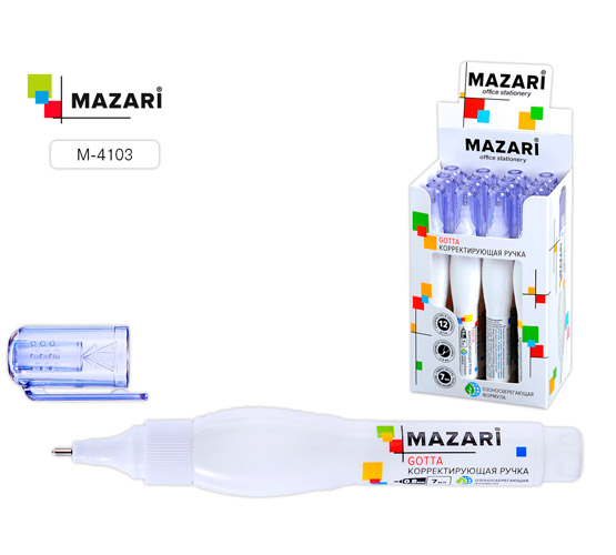 Корр.каранд. Mazari 7ml GOTTA (уп.12)