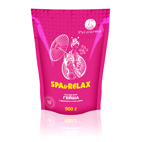 Соль для ванн Spa&Relax 900г. Гейша аромат иланг-иланг 434332