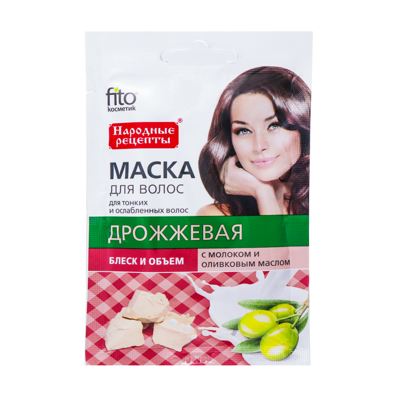 Маска д/волос НР 30мл. Дрожжевая 1912***
