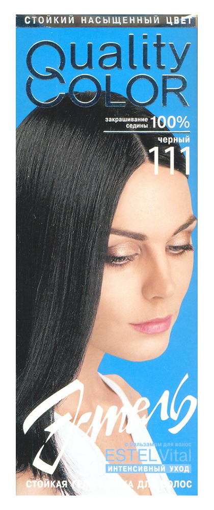 Краска д/волос Estel (Цветель) QC 111 Черный (20)