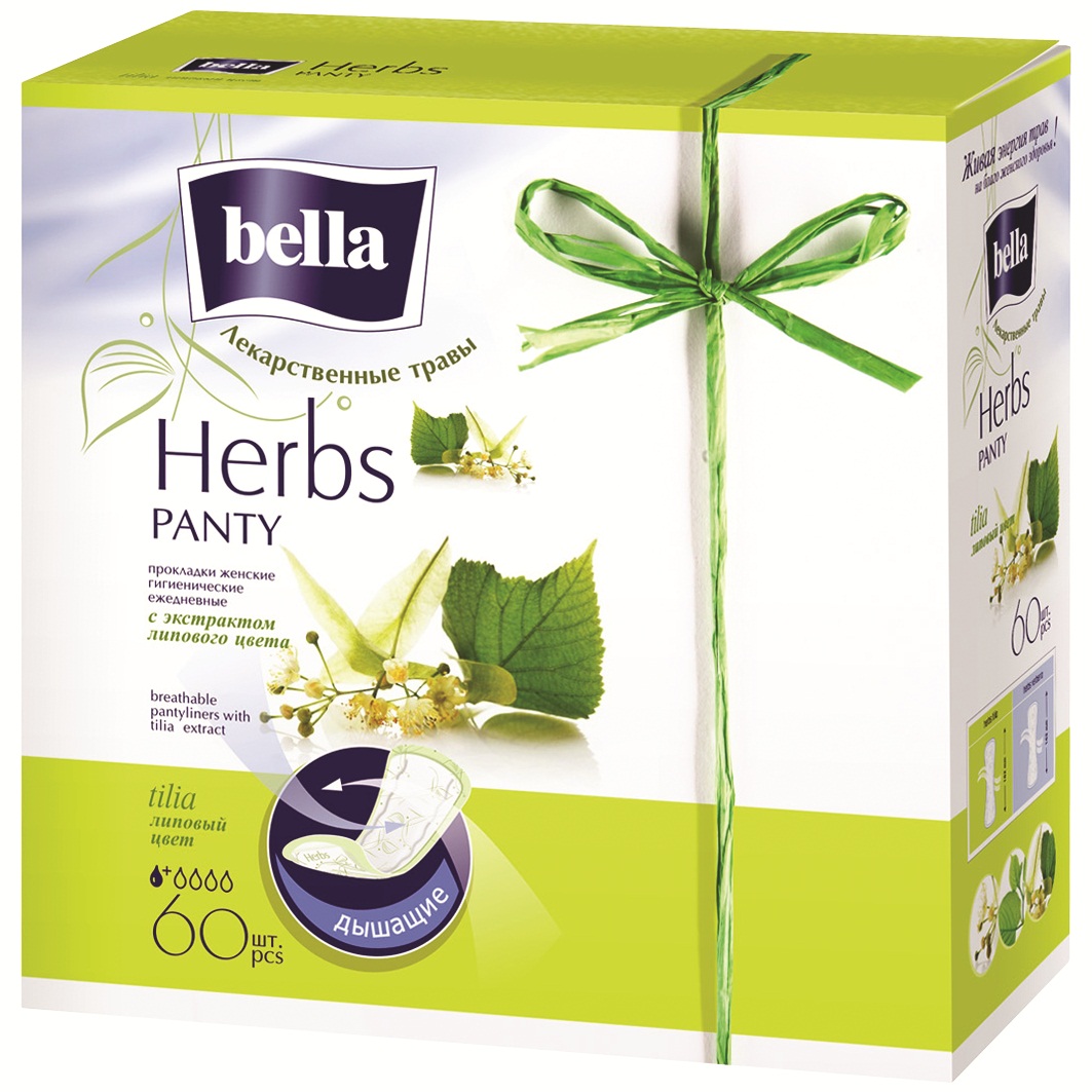 Прокладки Белла Панти софт 60шт Herbs tilia (с экст.липы) (12)